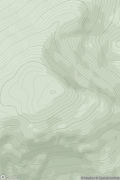 Thumbnail image for Beinn na h-Uamha [Sunart and Ardgour] showing contour plot for surrounding peak